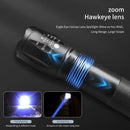 Axyaa Rechargeable Multi-Color LED Flashlight: Fishing, Camping, Hunting, Photography, Selfie