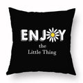 Axyaa Yellow Daisy Peach Skin Pillowcase