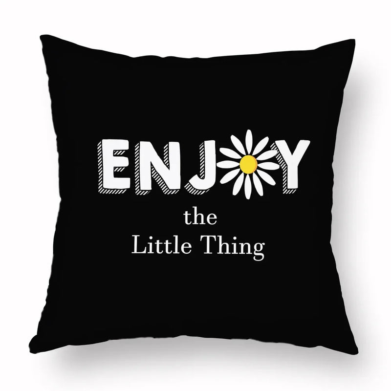 Axyaa Yellow Daisy Peach Skin Pillowcase