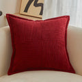 Axyaa Geometric Pattern Corduroy Cushion Cover for Soft Home Decor