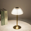 Axyaa Retro Crystal LED Table Light - Rechargeable Restaurant Cafe Bedroom Decor Night Light