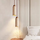 Axyaa Walnut Yellow Stone Pendant Light for Stylish Living Spaces