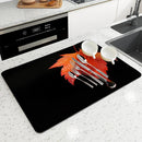 Axyaa Autumn Maple Leaf Absorbent Drying Mat