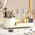 Axyaa 360° Rotating Makeup Organizer for Vanity Storage and Brush Holder