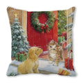Axyaa Christmas Cat Dog 2023 Pillowcase Snowman Gift Set Decor