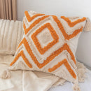 Axyaa Bohemian Tufted Embroidered Fringe Pillow Case for Light Luxury Living Room Sofa