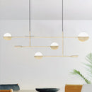 Axyaa Geometric Line Iron Pendant Lamp for Living Room, Bedroom, Study, and Dining Area