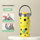 Axyaa Stainless Steel Vacuum Insulation Cup with Straw, Large & Portable