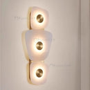 Axyaa Marble Accent LED Wall Sconce for Bedroom Living Room Hotel Aisle Lighting