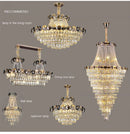 Axyaa Modern Luxury Crystal Chandeliers for Living Room and Staircase