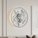 Axyaa High-end Circular White Glass Wall Lamp for Bedroom and Living Room
