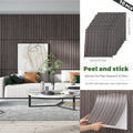 Axyaa 3D Stereo Self-Adhesive Grille Wall Stickers - 10 Pieces | 40*40 cm Square Sheets