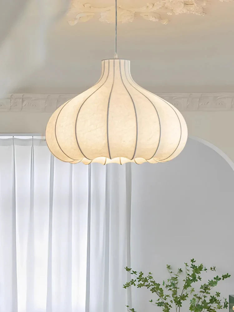 Axyaa Silk LED Chandelier for Nordic Minimalist Living Room deco