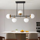 Axyaa Square Tube Magic Bean Glass Spherical Chandelier