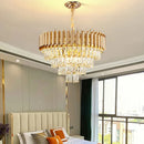 Axyaa Modern Crystal Ceiling Chandelier LED Living Dining Room Lights Luxe Elegant Lighting
