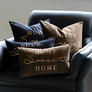 Axyaa Sunshine Velvet Gilded Pillowcase Cojines English Letter Throw Pillow Cover