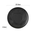 Axyaa Matte Water Ripple Ceramic Plate Steak Pasta Dessert Snack Molecular Cuisine Dish