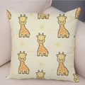 Axyaa Cartoon Animal Cushion Cover: 45*45cm for Living Room, Sofa, Car, Children's Room