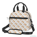 Axyaa Corgi Dogs Thermal Lunch Bag Insulated Tote with Shoulder Strap