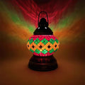 Turkish Mosaic Table Lamp by Axyaa – Rechargeable Handcrafted Night Light