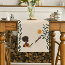 Axyaa African Floral Table Runner for Home, Wedding & Party Centerpieces