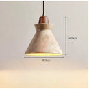 Axyaa Natural Yellow Stone Bedroom Chandelier: Retro LED Pendant Lamp for Home & Restaurant