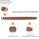 Axya Natural Walnut Dough Rolling Pin - Kitchen Pastry Tool