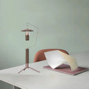 Axyaa Wood Aluminum Table Lamp for Outdoor Parlor and Bedroom