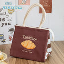 Axyaa Kawaii Thermal Lunch Bag for Women Girl Kids - Bento Pouch Food Storage