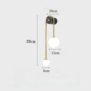 Gold LED Wall Sconce Glass Ball Lamp Nordic Style Axyaa Modern Luminaire
