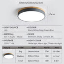 Axyaa Wooden Bottom Round LED Ceiling Light for Home Decor