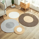 Axyaa Cotton Circular Floor Mat: Antislip & Absorbent Rug for Living Room and Bathroom