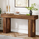 Axyaa Farmhouse 63" Wooden Console Table for Entrance, Hallway & Living Room