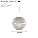 Axyaa Designer Moon Pendant Chandeliers: High-End LED Lighting for Elegant Living Spaces
