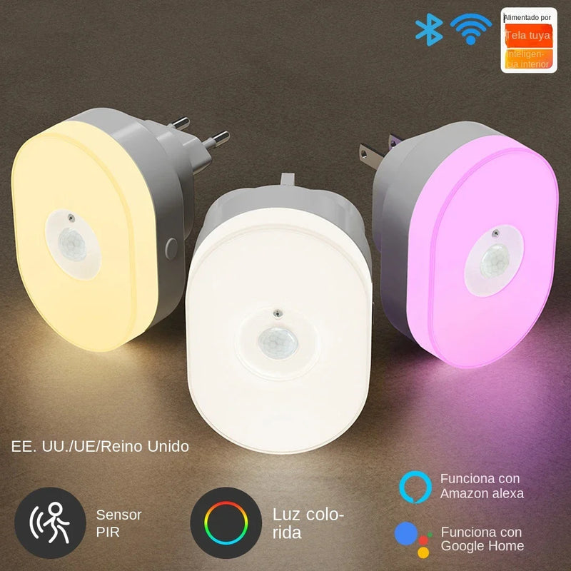 Axyaa Smart LED Night Light with Motion Sensor and Voice Control