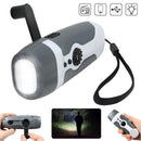 Axya Portable Solar Hand Crank Radio with Cell Phone Charger & LED Flashlight