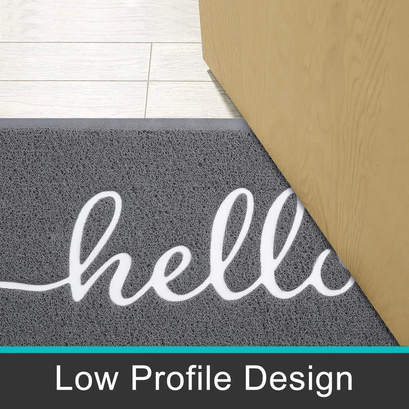 Axyaa Non-Slip Entryway Mat - Indoor Outdoor Washable Home Doormat