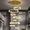 Axyaa Modern Luxury Home Decoration Staircase Living Room Indoor Lighting Pendant Lights
