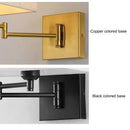 Axyaa Swing Arm Wall Lamp: Modern Iron Foldable Light for Bedroom, Study & Hotel