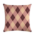 Axyaa Geometric Linen Cushion Cover: 45x45cm Pillowcase for Home Decor