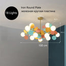 Axyaa Magic Beans Chandelier: Nordic Color Kids' Room Pendant Light