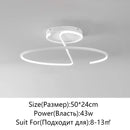 Axyaa Nordic LED Ceiling Light Modern Chandelier for Living Room Bedroom Dining Study