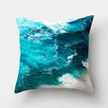 Axyaa Sea Waves Cushion Cover 45x45cm for Home, Office & Car Décor