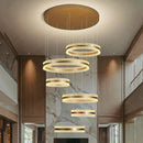 Axyaa Modern Luxury Home Staircase Pendant Lights Living Room Indoor Lighting