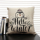 Animal Penguin Cushion Cover 45x45, Axyaa Brand - Cute & Funny Decorative Pillowcase