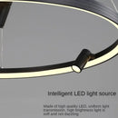 Axya Black Round Combination Chandelier for Home Decor and Lighting
