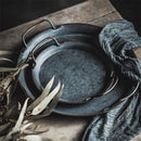 Axya Retro Metal Dinner Plates, Vintage Iron Tray Set, Photography Props
