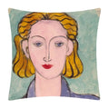 Axyaa Matisse Portrait Art Printed Cushion Cover 45X45cm
