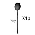 Axyaa Stainless Steel Cutlery Set - 10 Pieces of Mirror Flatware Tableware