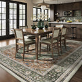 Axyaa Geometric Nordic Style Living Room Carpet - Retro Design Bedroom Rug